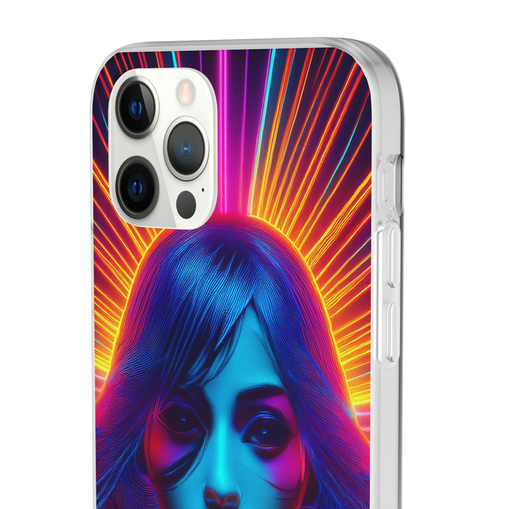 Phone Case — Neon Retro Portrait Mandala