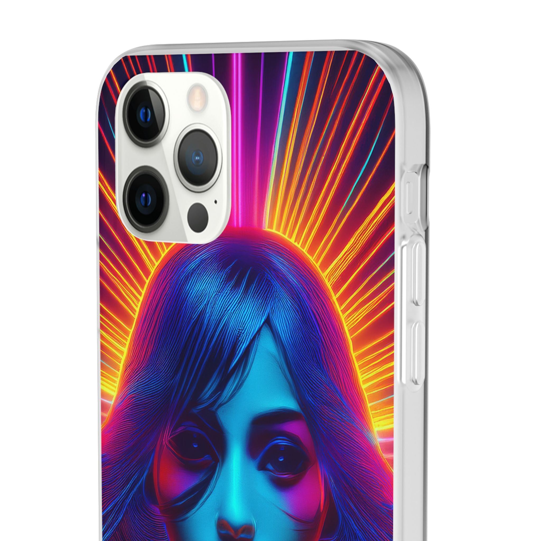 Phone Case — Neon Retro Portrait Mandala