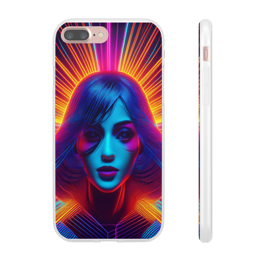 Phone Case — Neon Retro Portrait Mandala