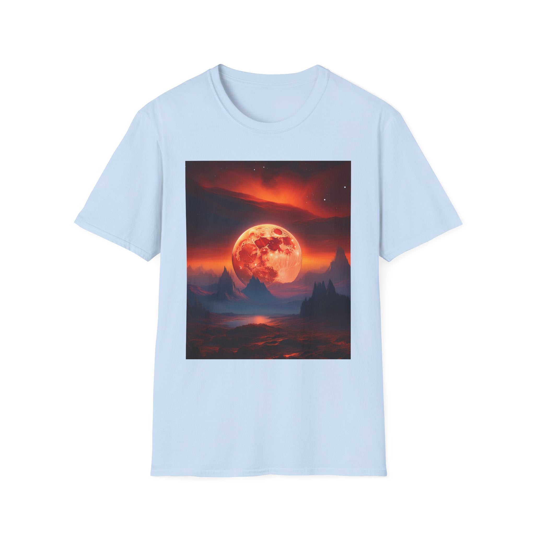 Red Moon Landscape T‑Shirt