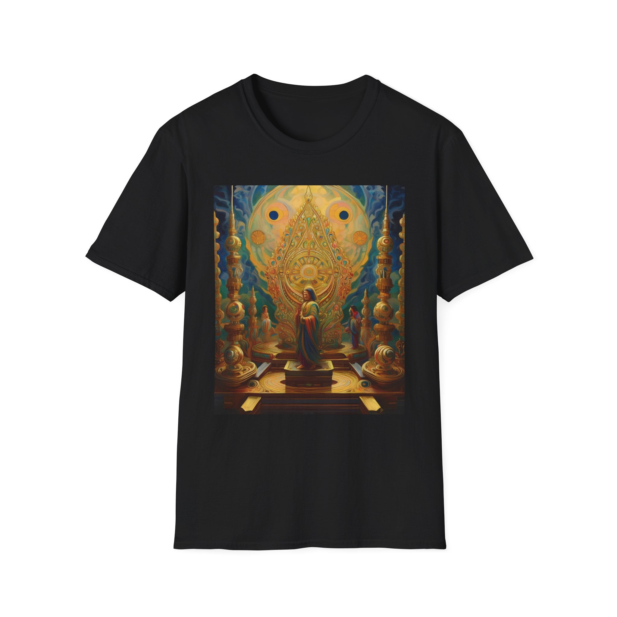 Buddha Sanctuary Art T-Shirt — Meditative Temple Graphic Tee