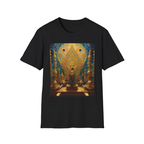 Buddha Sanctuary Art T-Shirt — Meditative Temple Graphic Tee