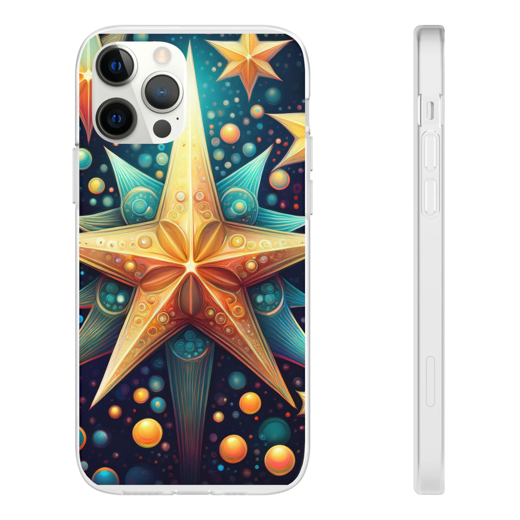 Starburst Galaxy Phone Case — Colorful Cosmic Star Design Flexible Case