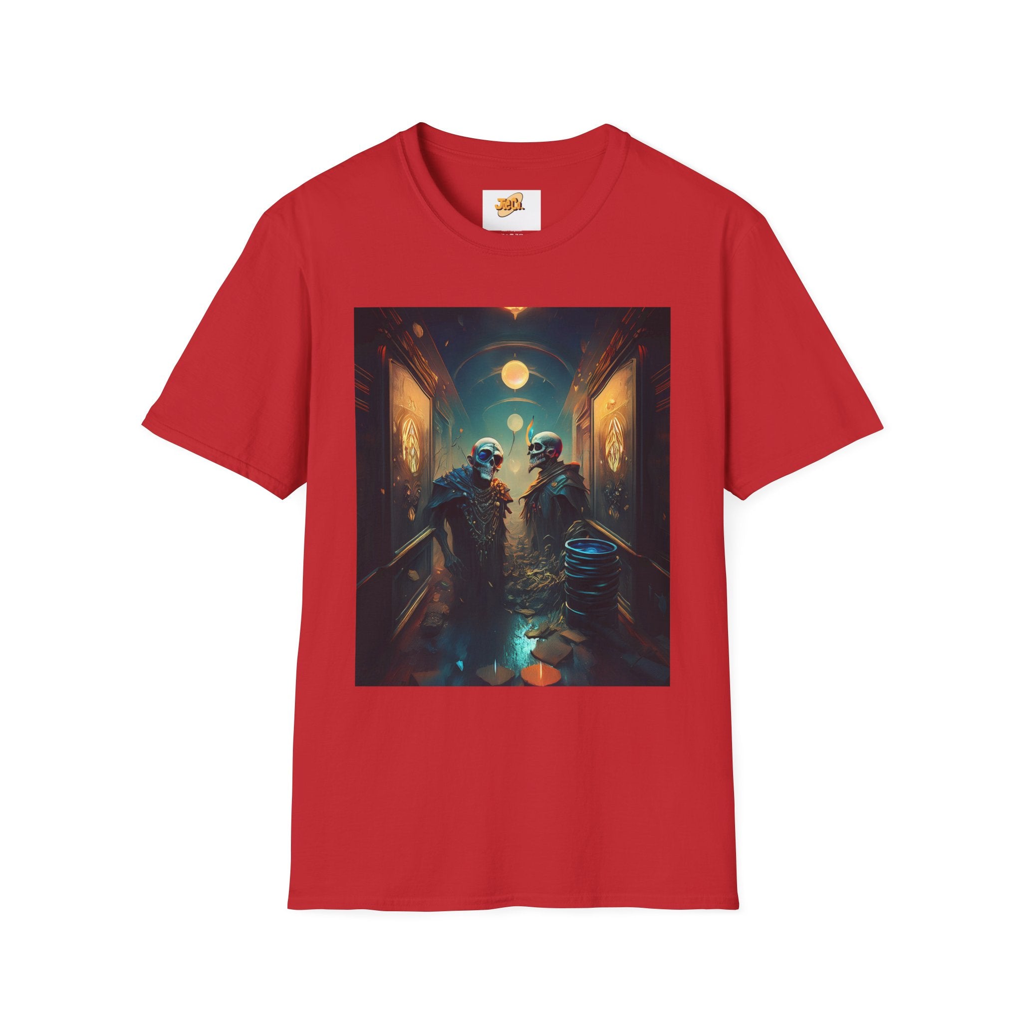 Cyberpunk Alley T-Shirt — Neon Futuristic Street Scene