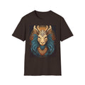 Mythic Ram Graphic T-Shirt — Ornate Zodiac/Leo-Inspired Art