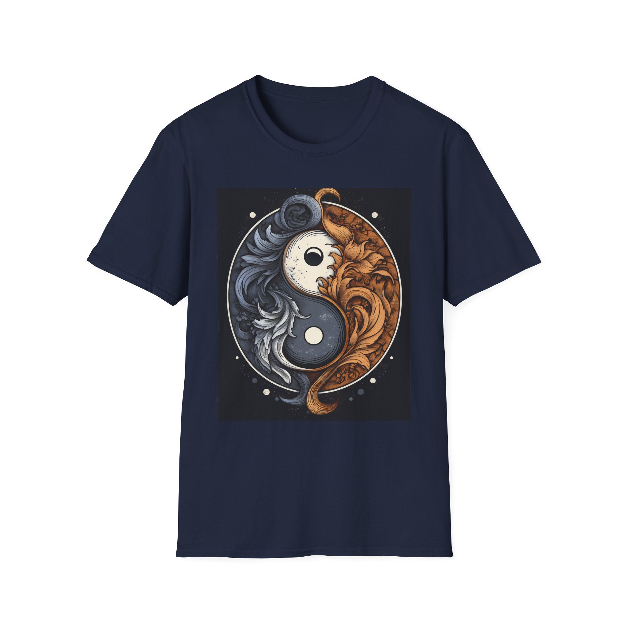Yin Yang Dragon T-Shirt – Fire & Ice Balance Graphic Tee
