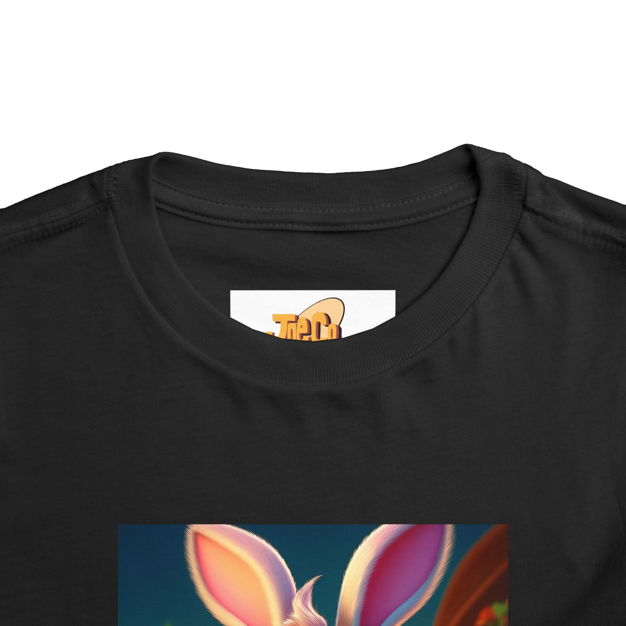 Easter Bunny Toddler Tee — Cute Bunny with Eggs Graphic Shirt