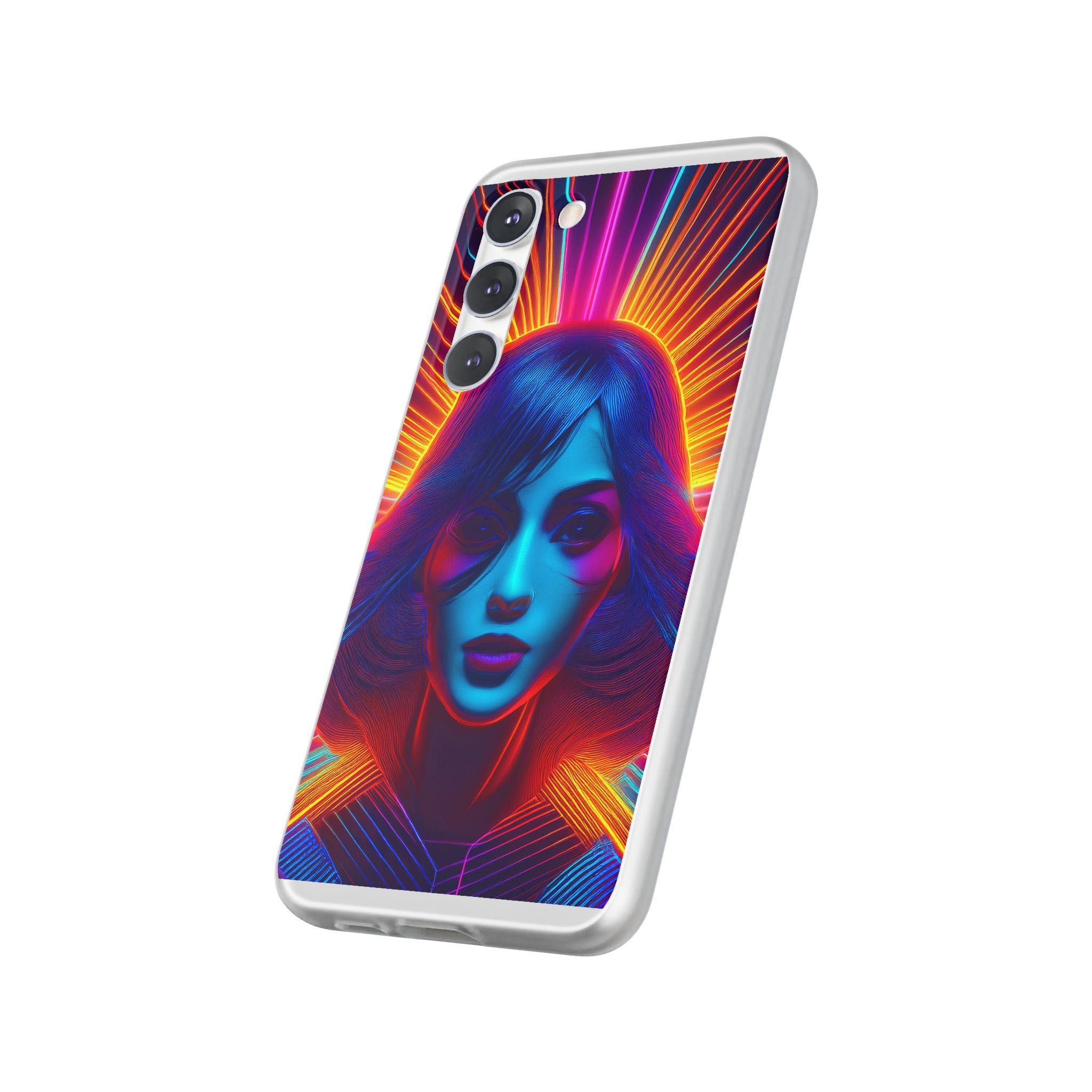 Phone Case — Neon Retro Portrait Mandala