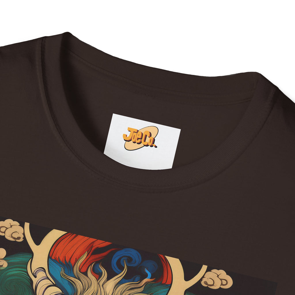 Dragon Koi Fusion T-Shirt — Vibrant Asian Mythical Dragon & Koi Art Tee