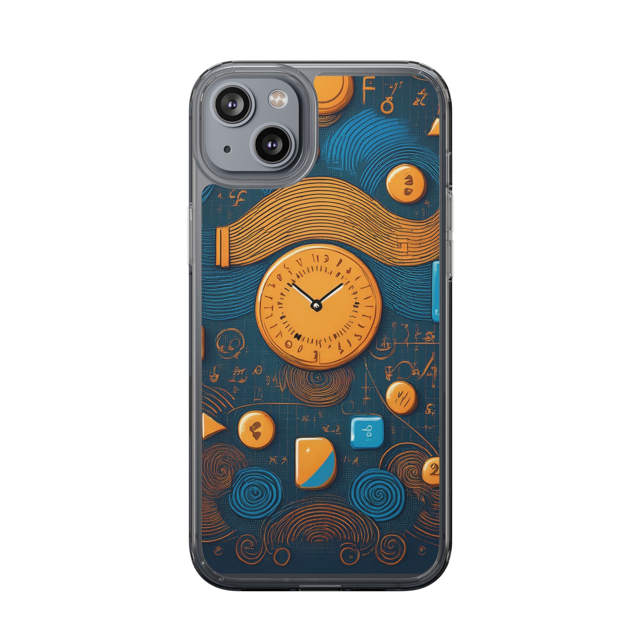 Clear Case — Abstract Clockwork Design Phone Case