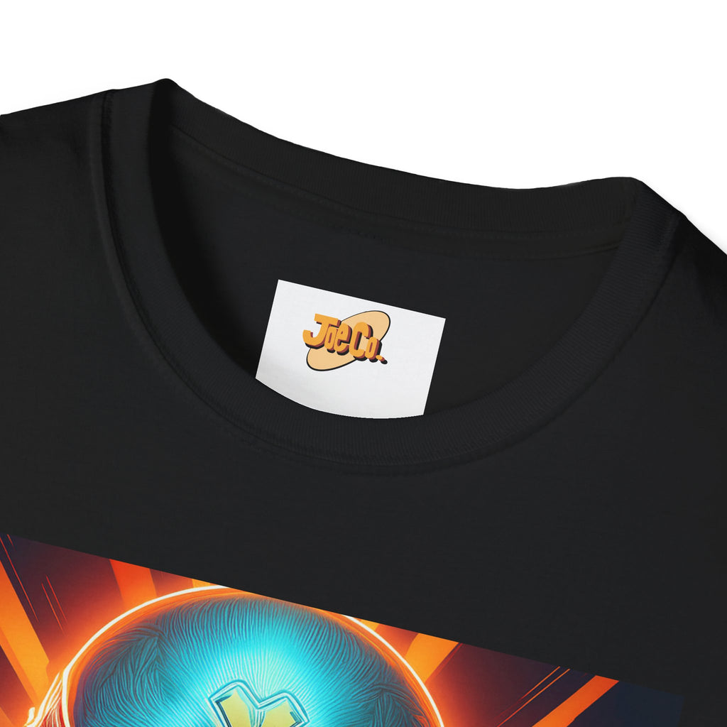 Mystic Raven Graphic T-Shirt — Neon Bird Art Tee