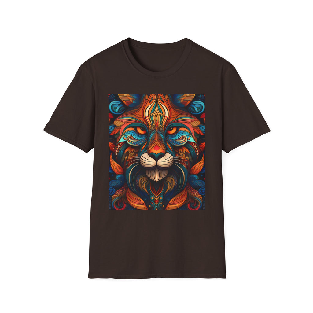 Lion Mandala T-Shirt — Colorful Psychedelic Lion Graphic Tee