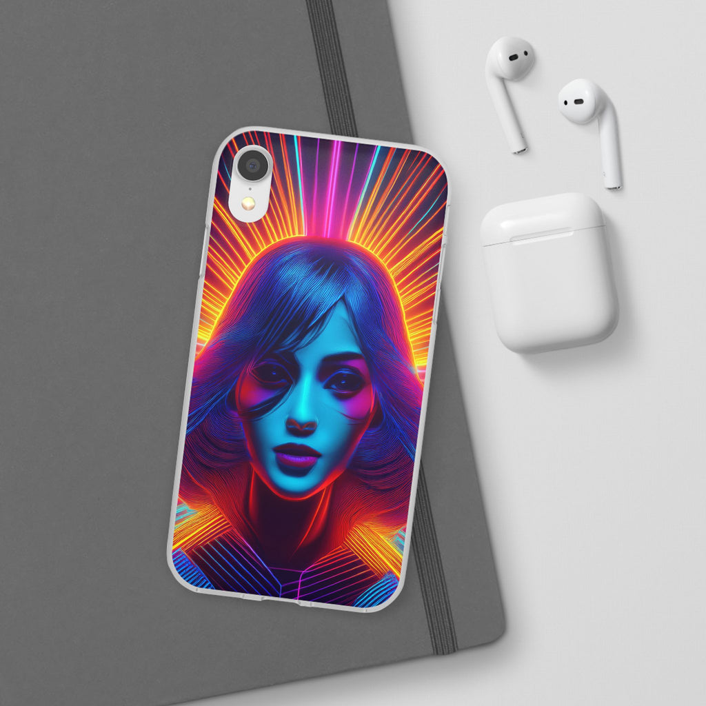 Phone Case — Neon Retro Portrait Mandala