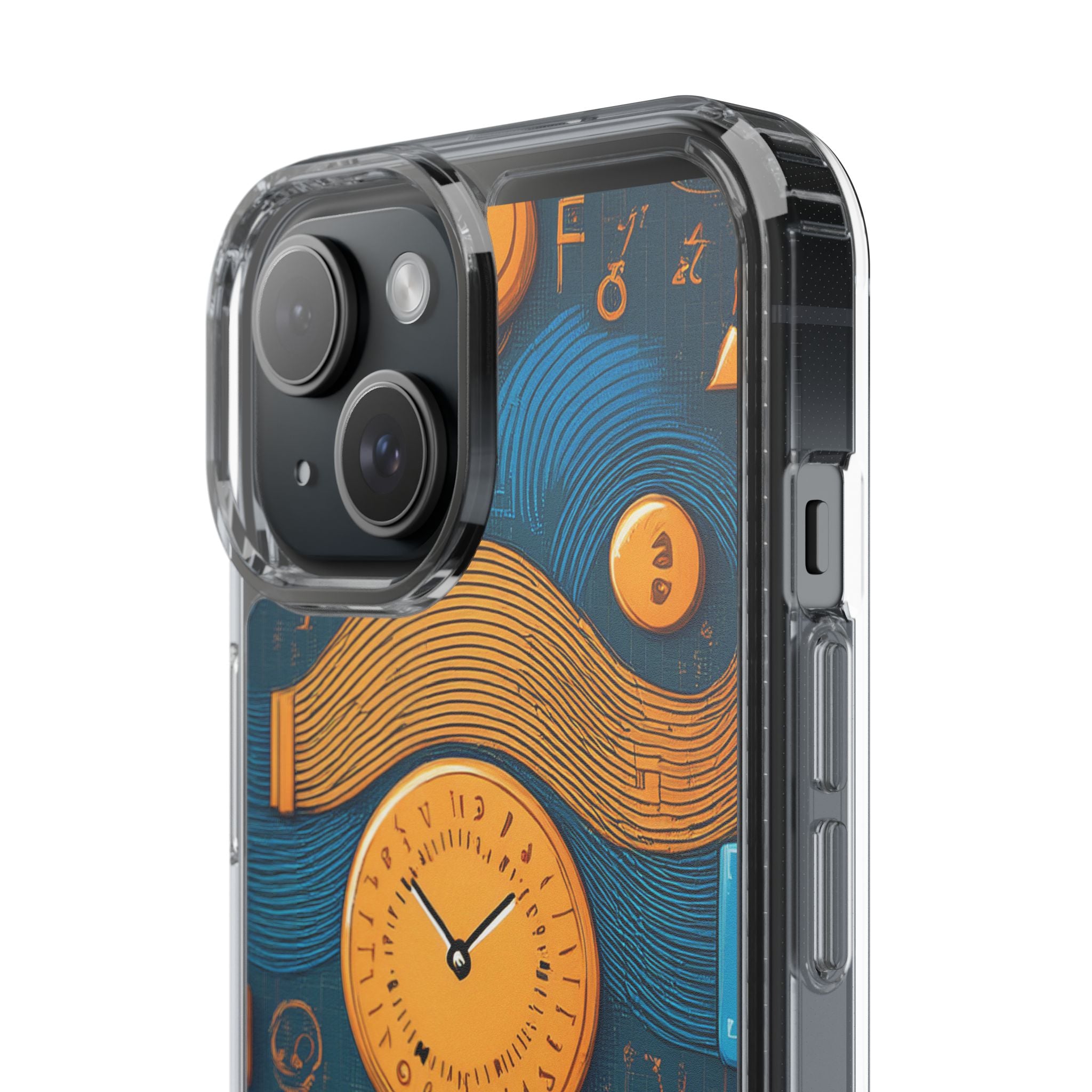 Clear Case — Abstract Clockwork Design Phone Case
