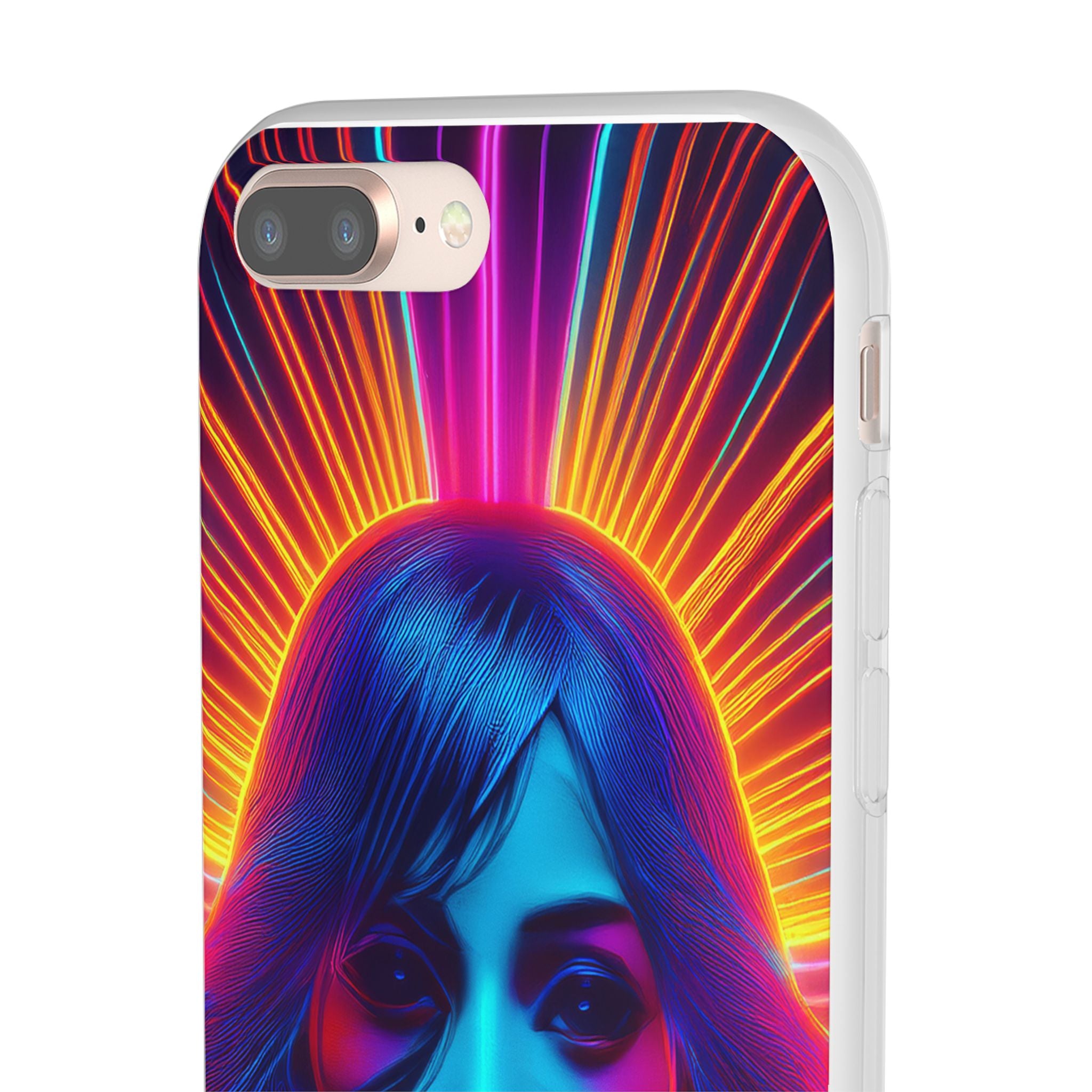 Phone Case — Neon Retro Portrait Mandala