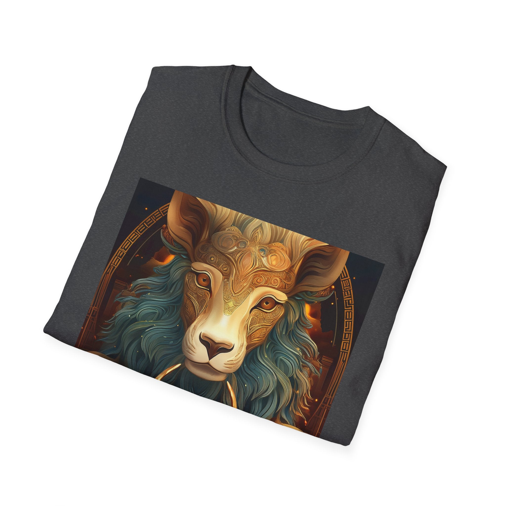 Mystic Ram & Herd Art T-Shirt — Zodiac Capricorn Goat Graphic Tee