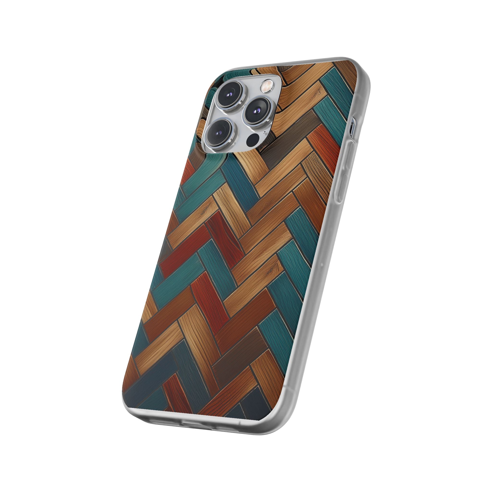 Herringbone Wood Pattern Flexi Phone Case