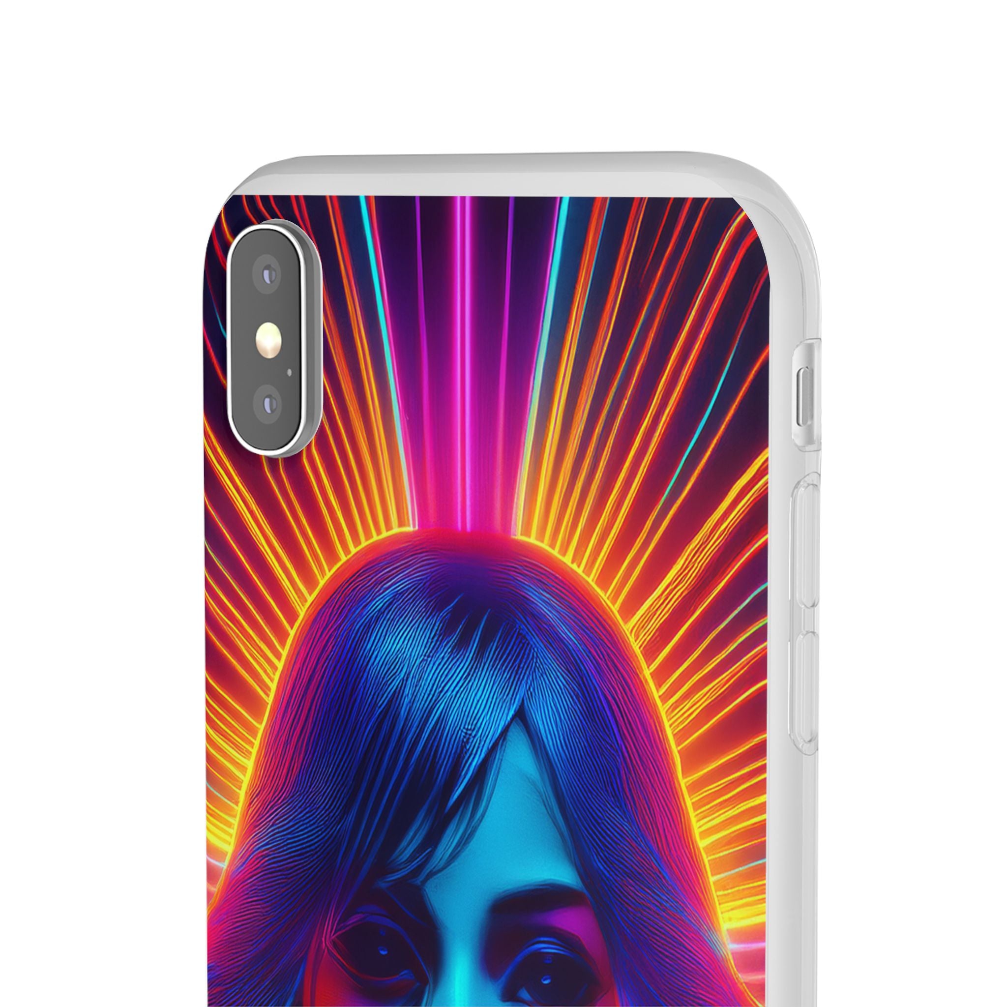 Phone Case — Neon Retro Portrait Mandala