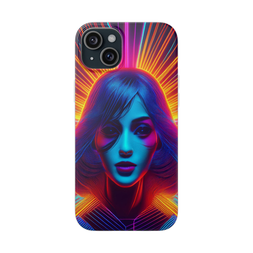 Phone Case — Neon Retro Portrait Mandala