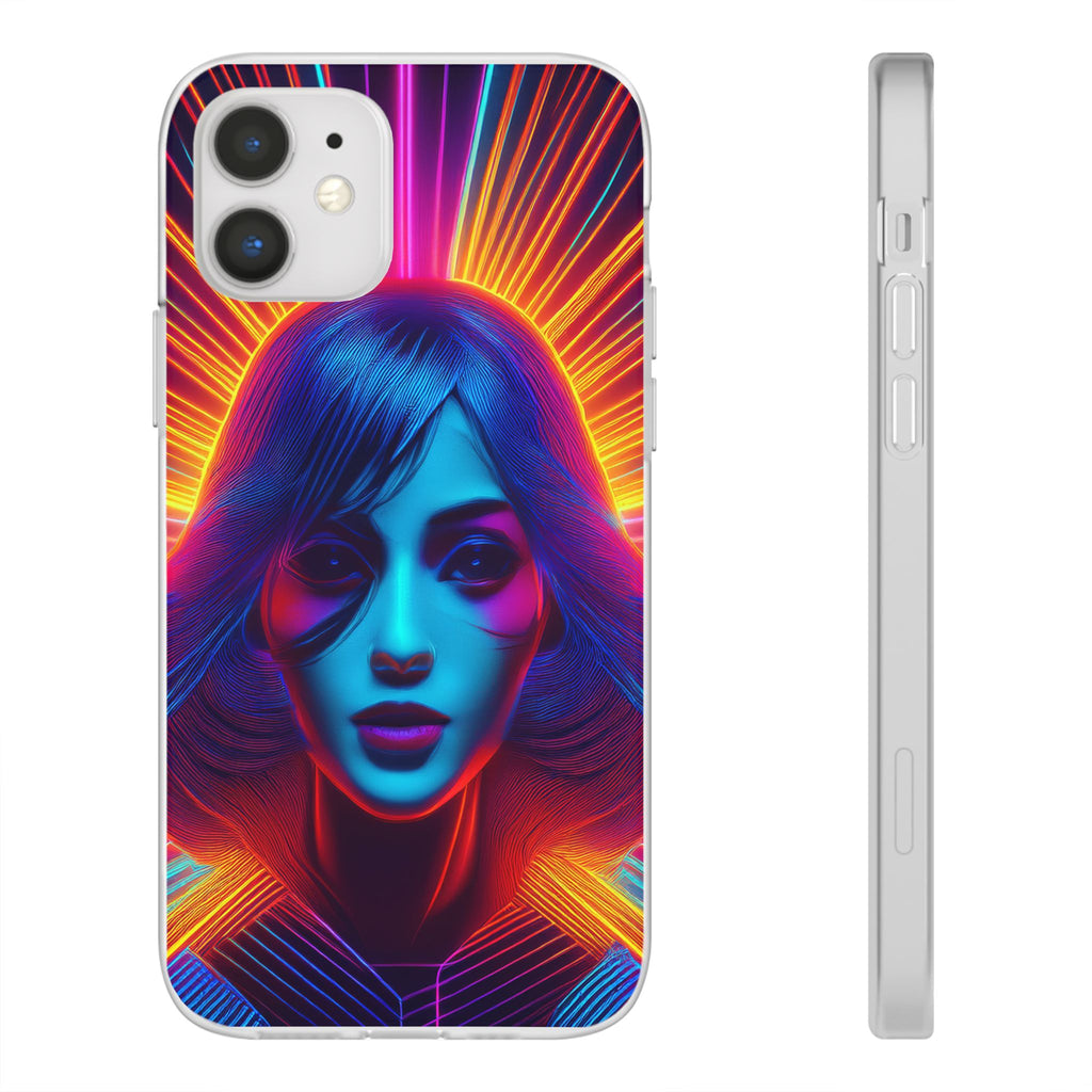 Phone Case — Neon Retro Portrait Mandala
