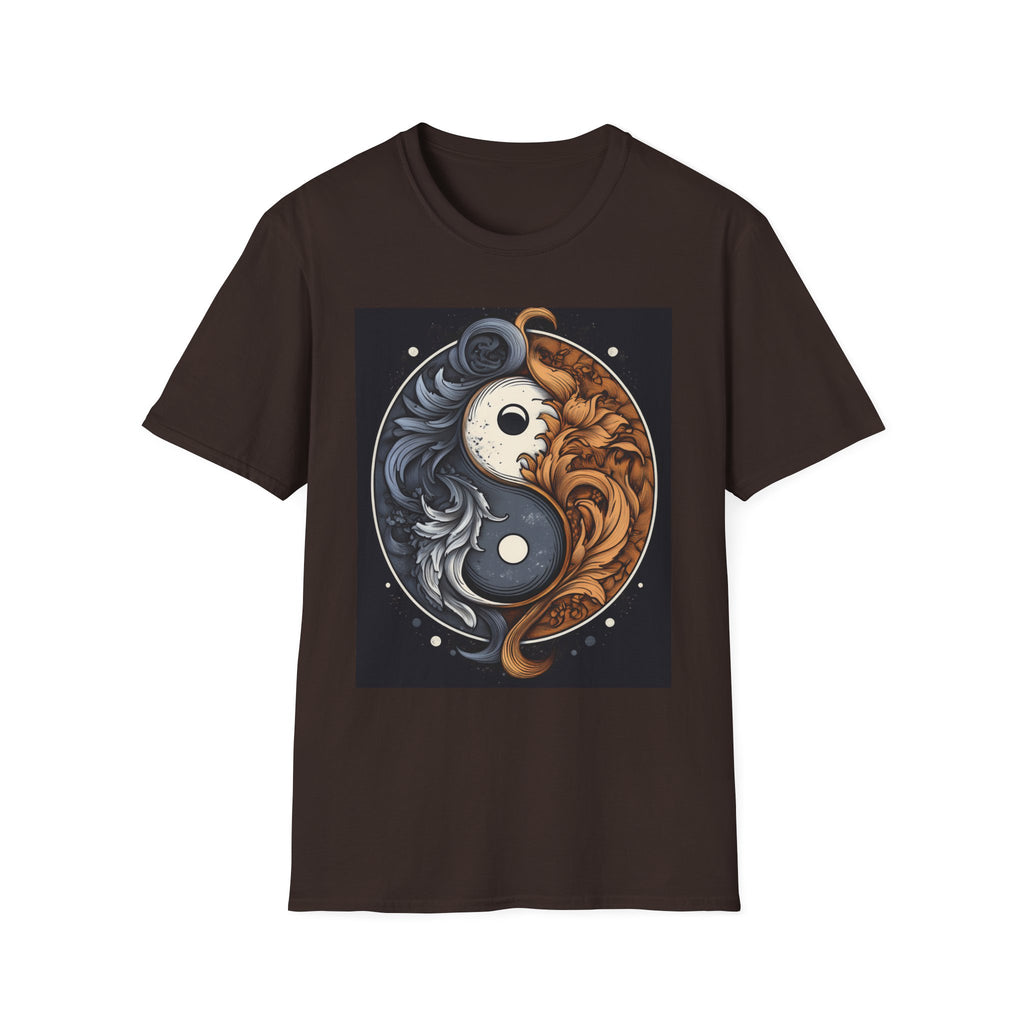 Yin Yang Dragon T-Shirt – Fire & Ice Balance Graphic Tee