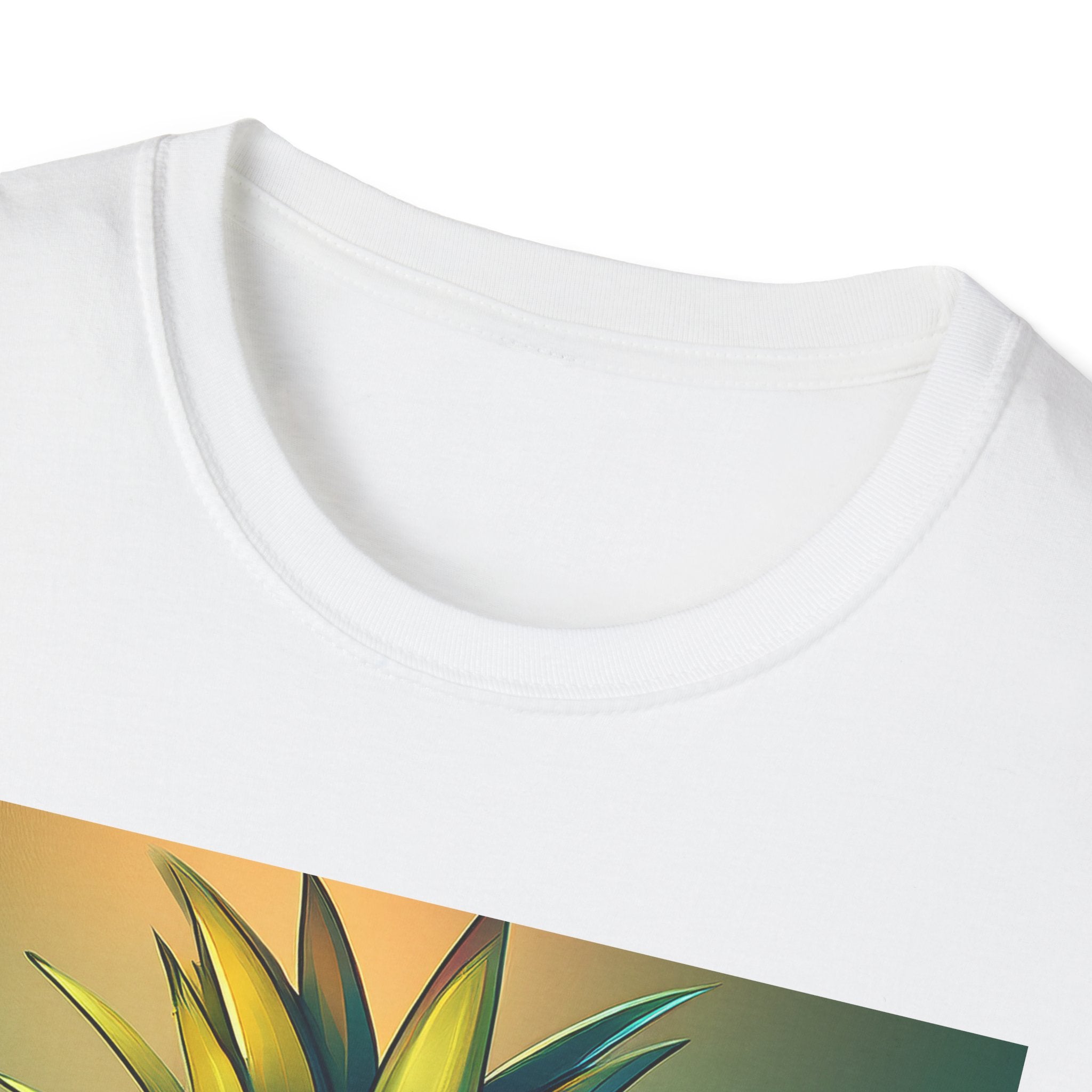 Pineapple Cartoon T-Shirt — Cute Smiling Pineapple with Glasses Tee