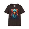 Mystic Raven Graphic T-Shirt — Neon Bird Art Tee