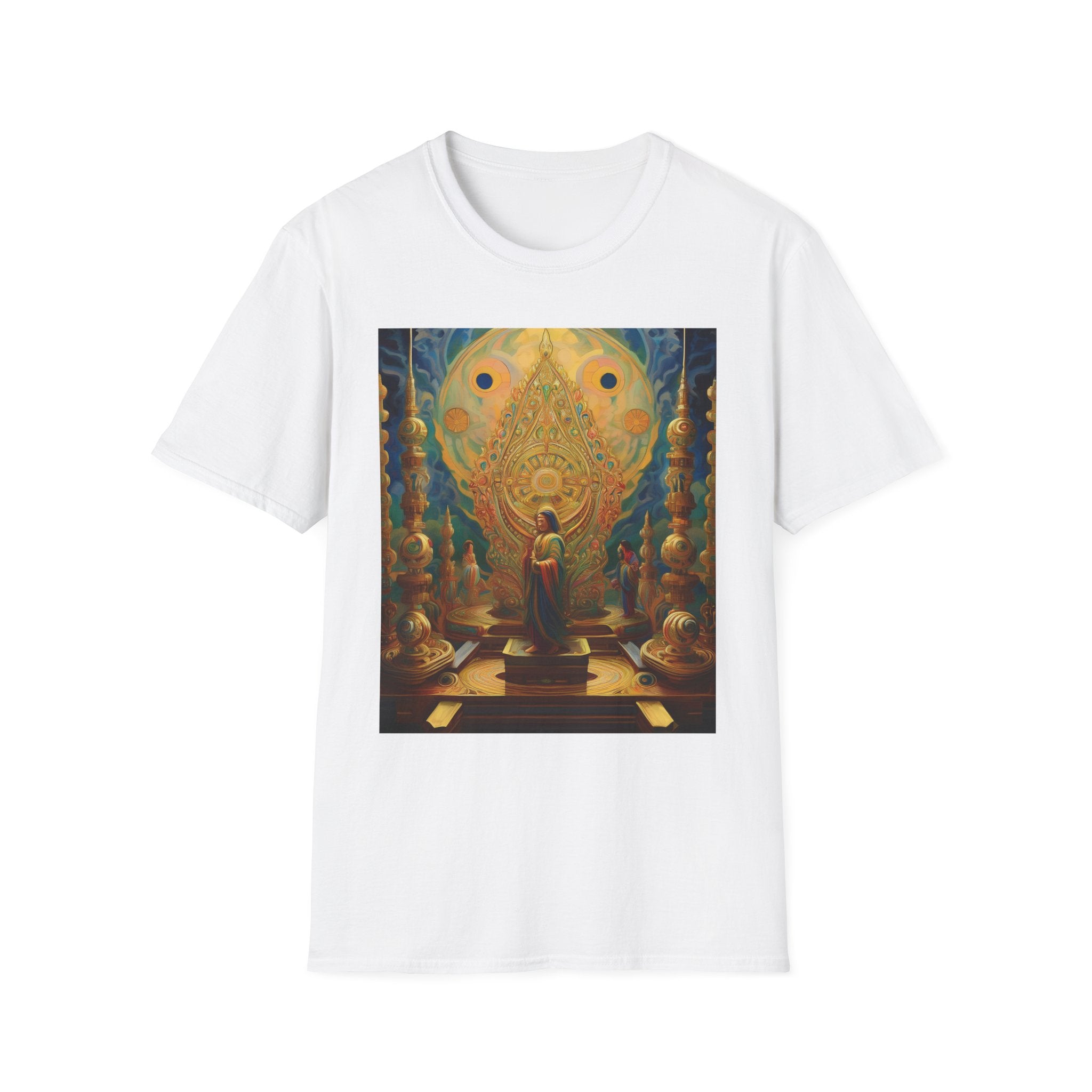 Buddha Sanctuary Art T-Shirt — Meditative Temple Graphic Tee