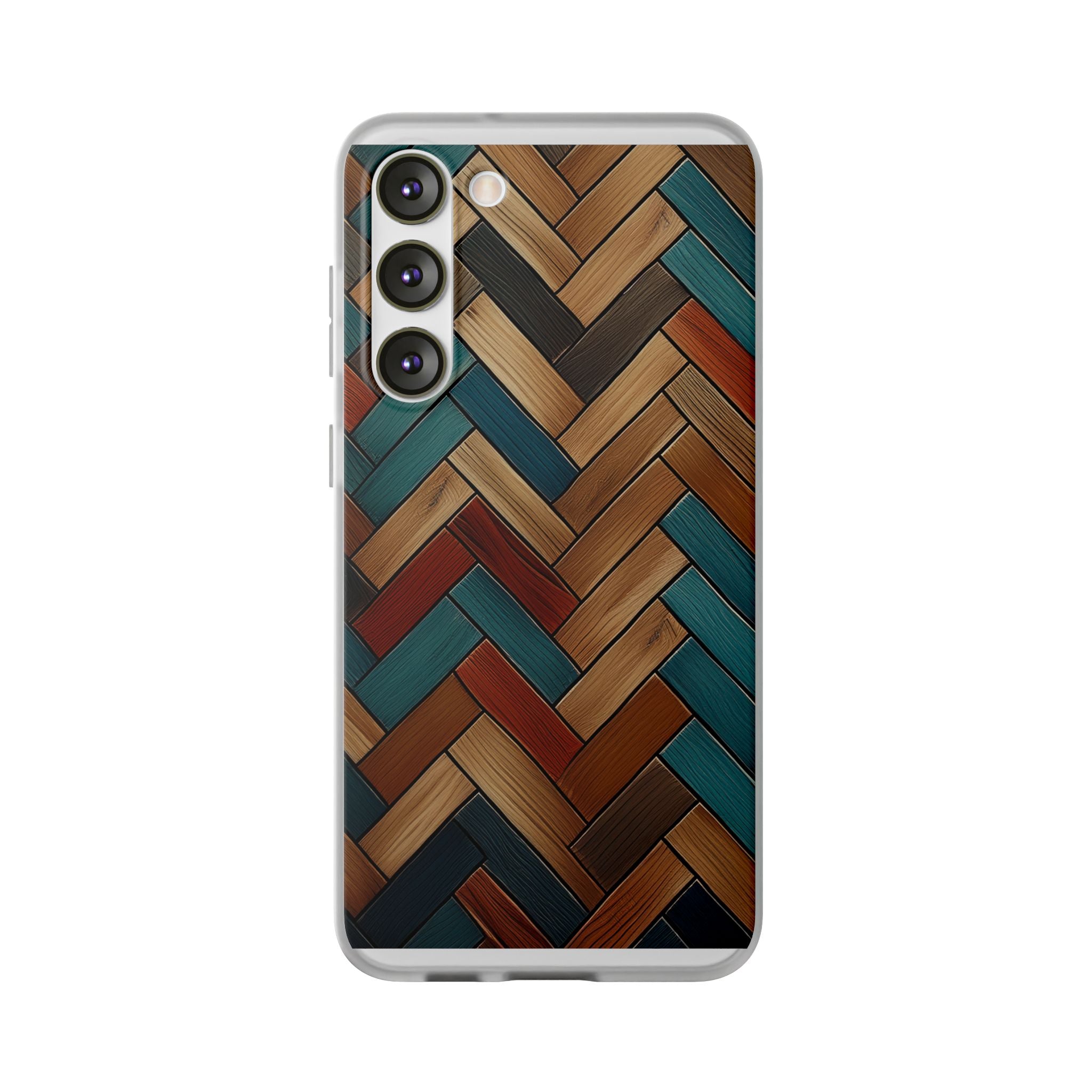 Herringbone Wood Pattern Flexi Phone Case