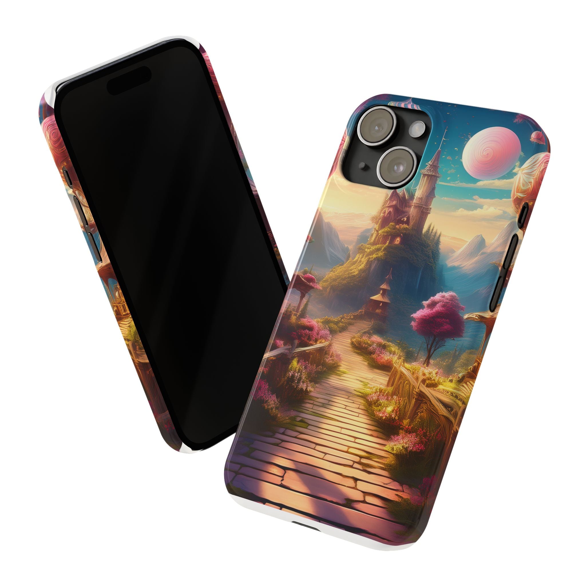Slim Phone Case — Fantasy Castle Path Scenic iPhone Case