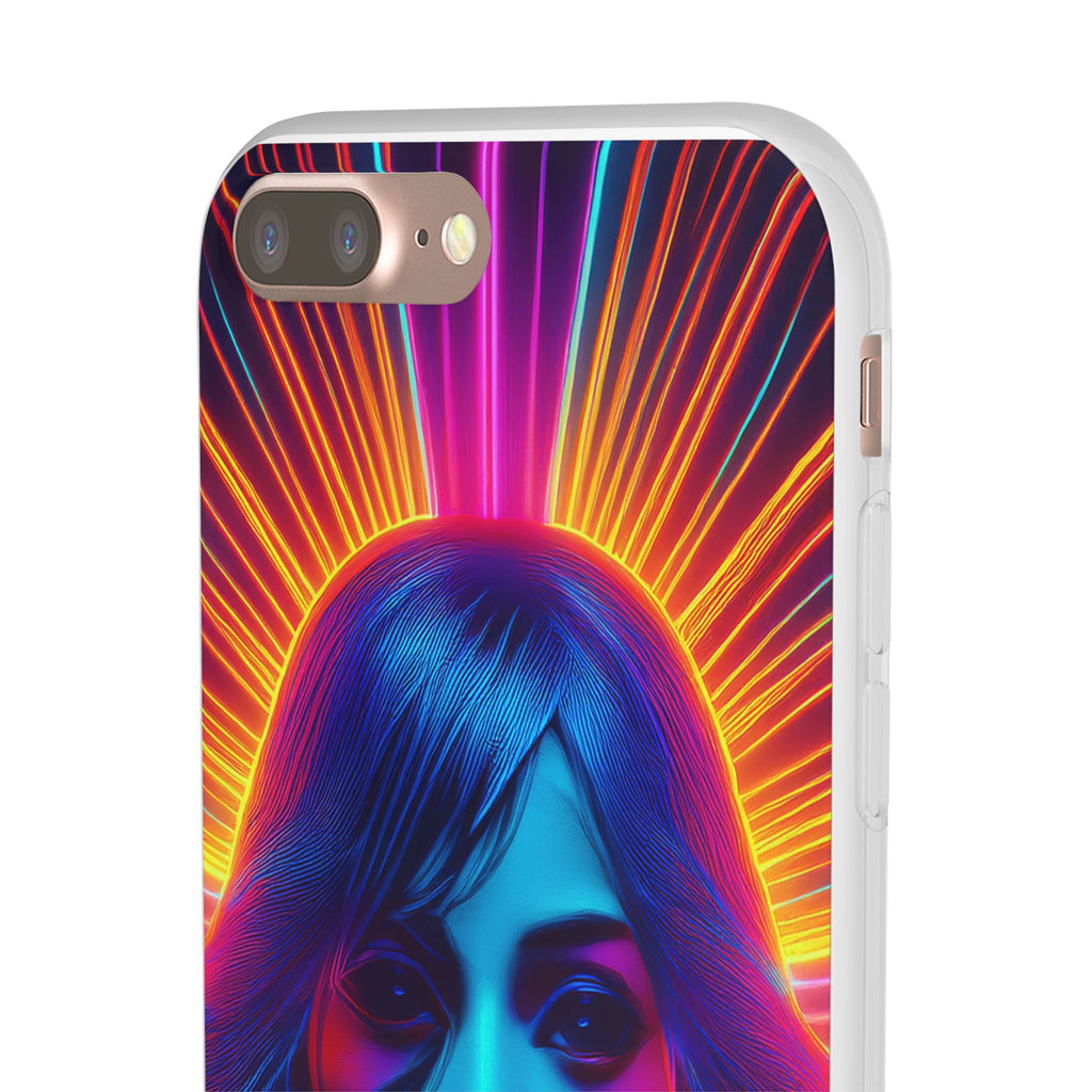 Phone Case — Neon Retro Portrait Mandala