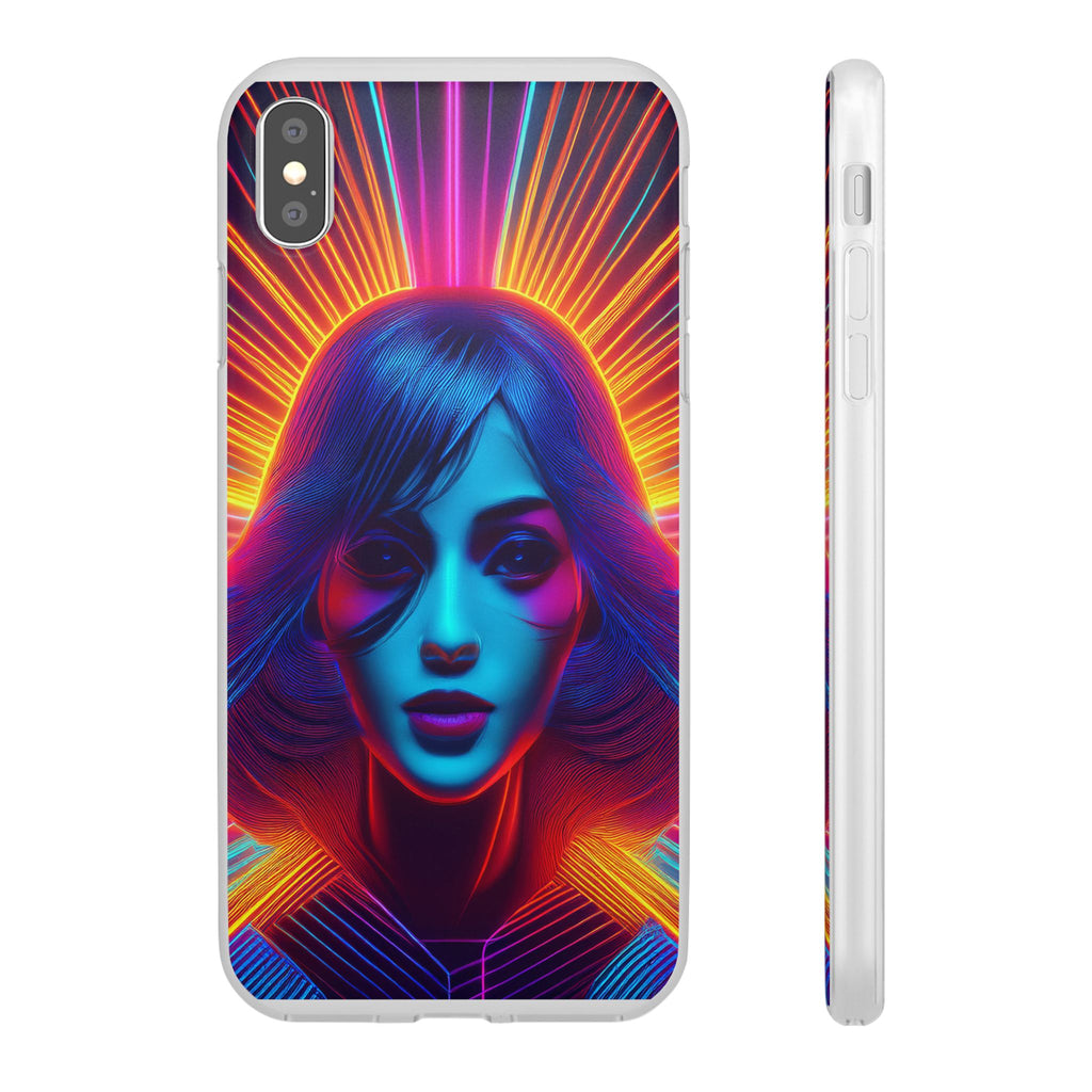 Phone Case — Neon Retro Portrait Mandala