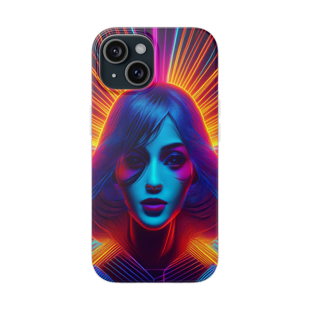 Phone Case — Neon Retro Portrait Mandala