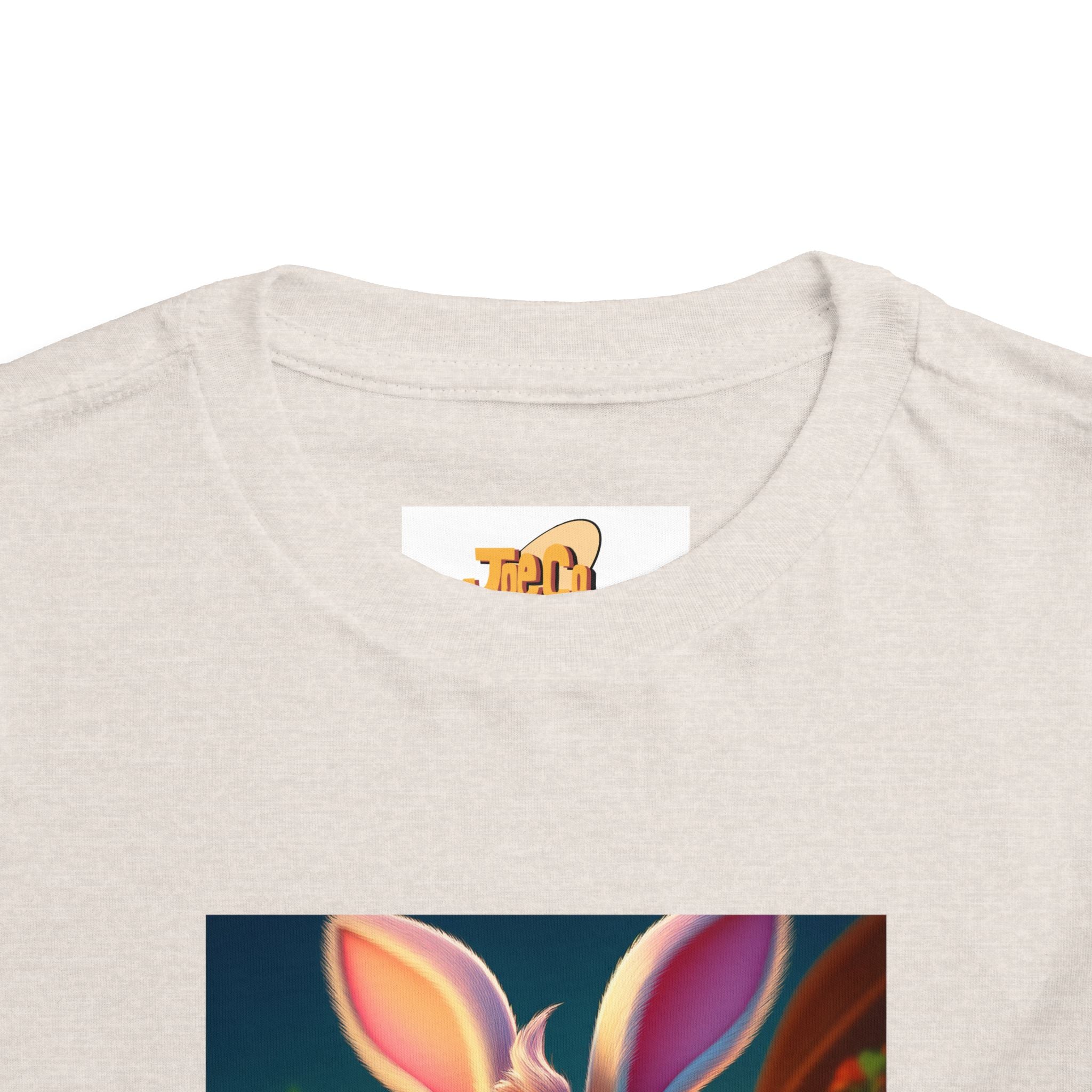 Easter Bunny Toddler Tee — Cute Bunny with Eggs Graphic Shirt