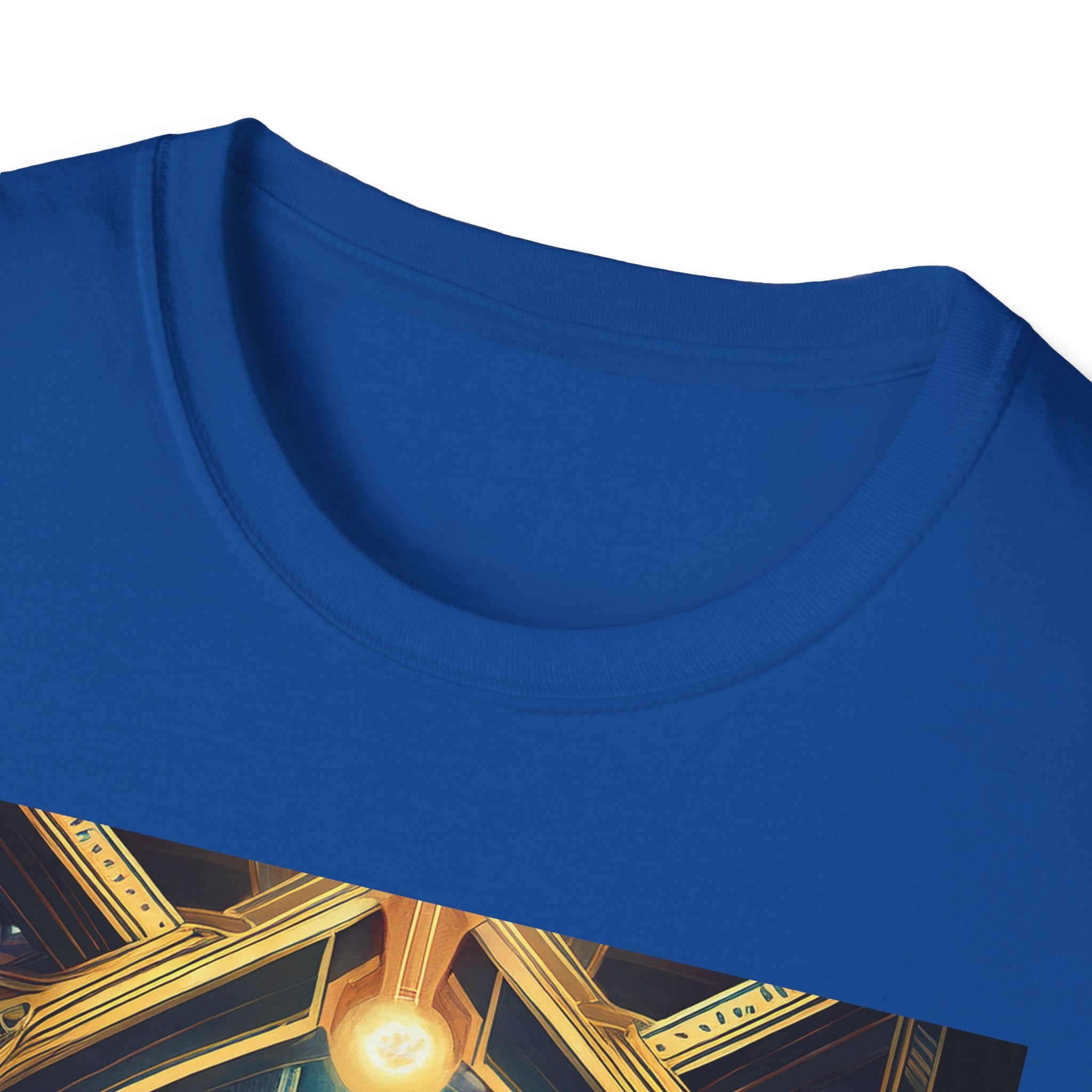 Mystic Observatory Art Tee — Cosmic Circle Gathering Graphic T-Shirt