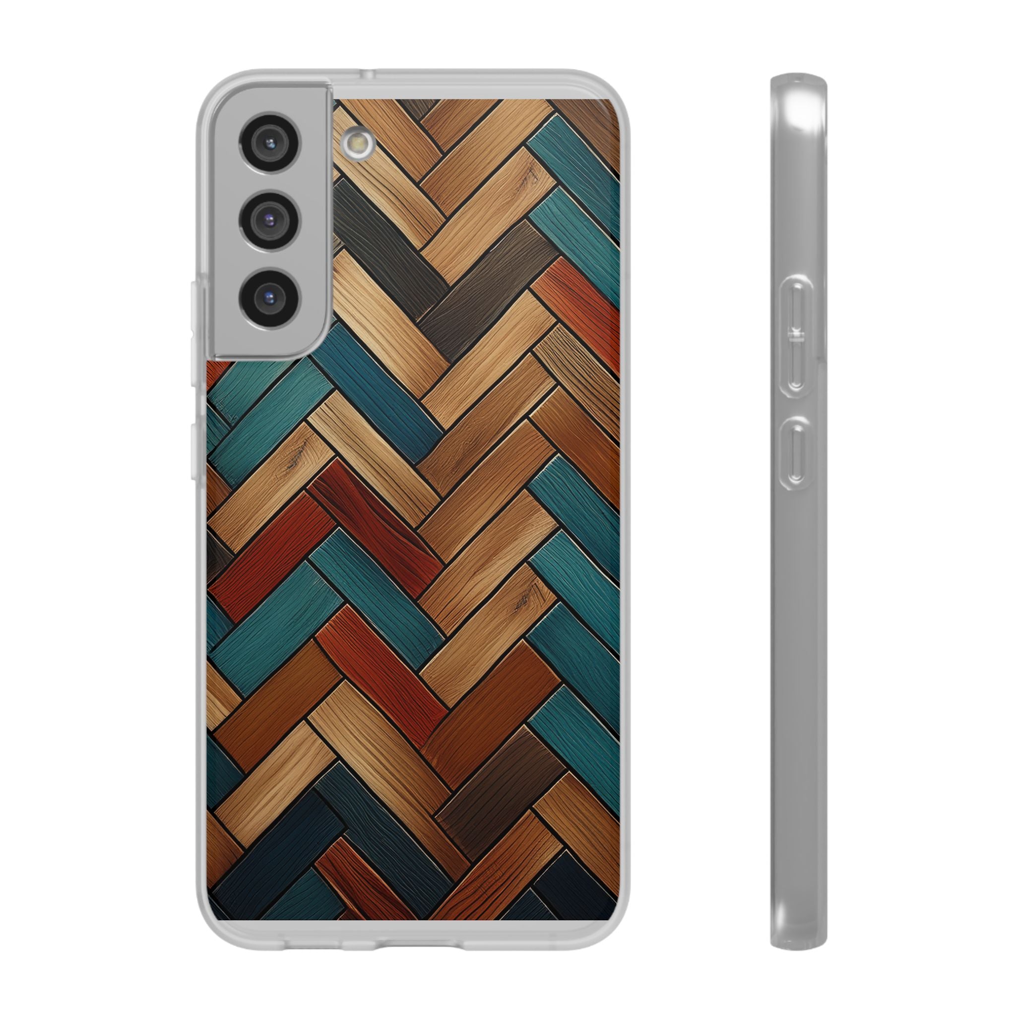 Herringbone Wood Pattern Flexi Phone Case