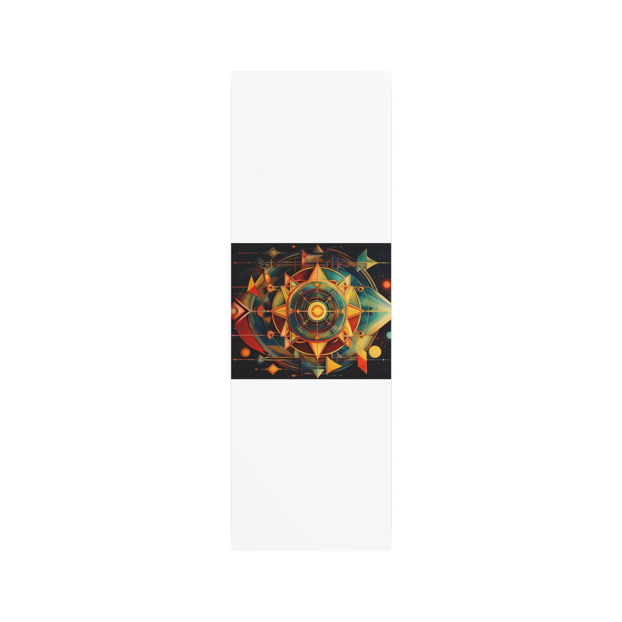 Geometric Compass Metal Art Sign — Abstract Nautical Wall Decor