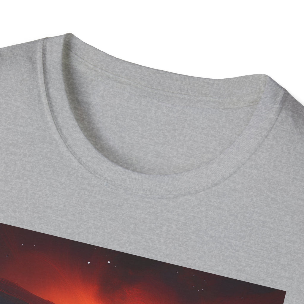 Red Moon Landscape T‑Shirt