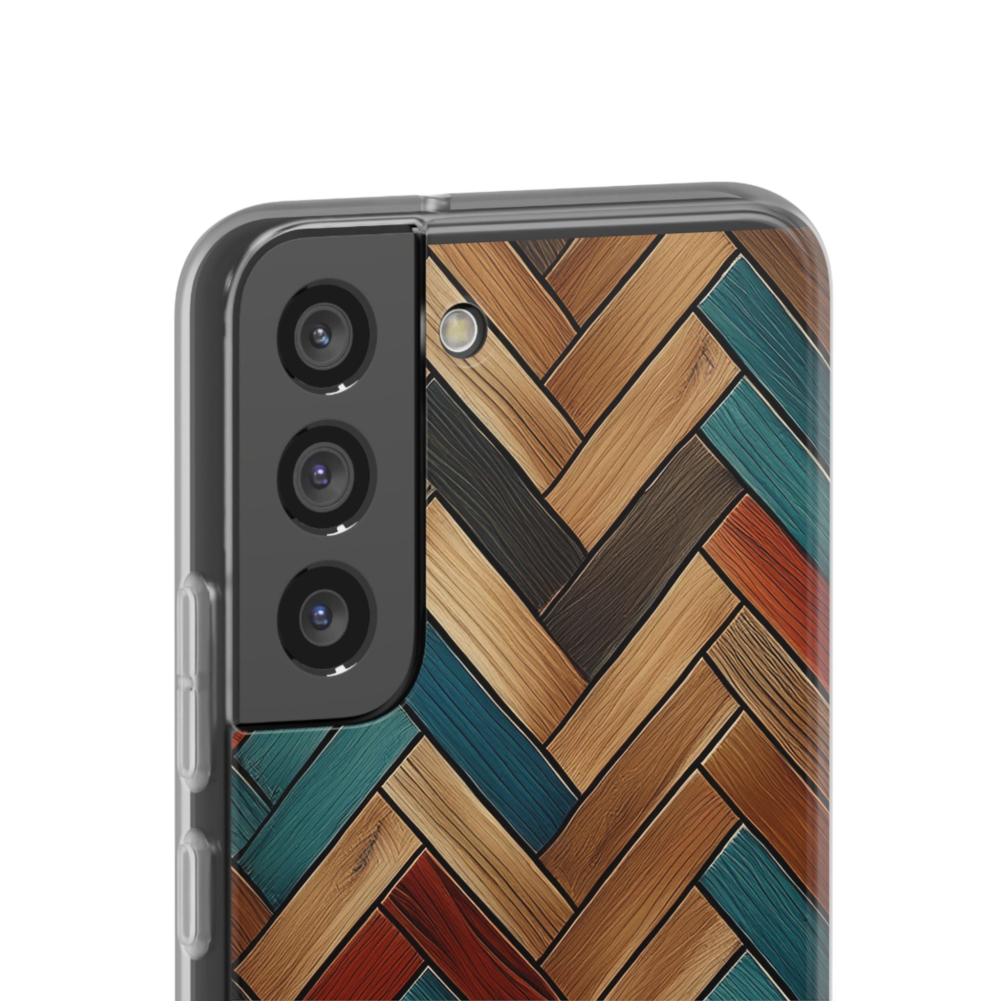 Herringbone Wood Pattern Flexi Phone Case