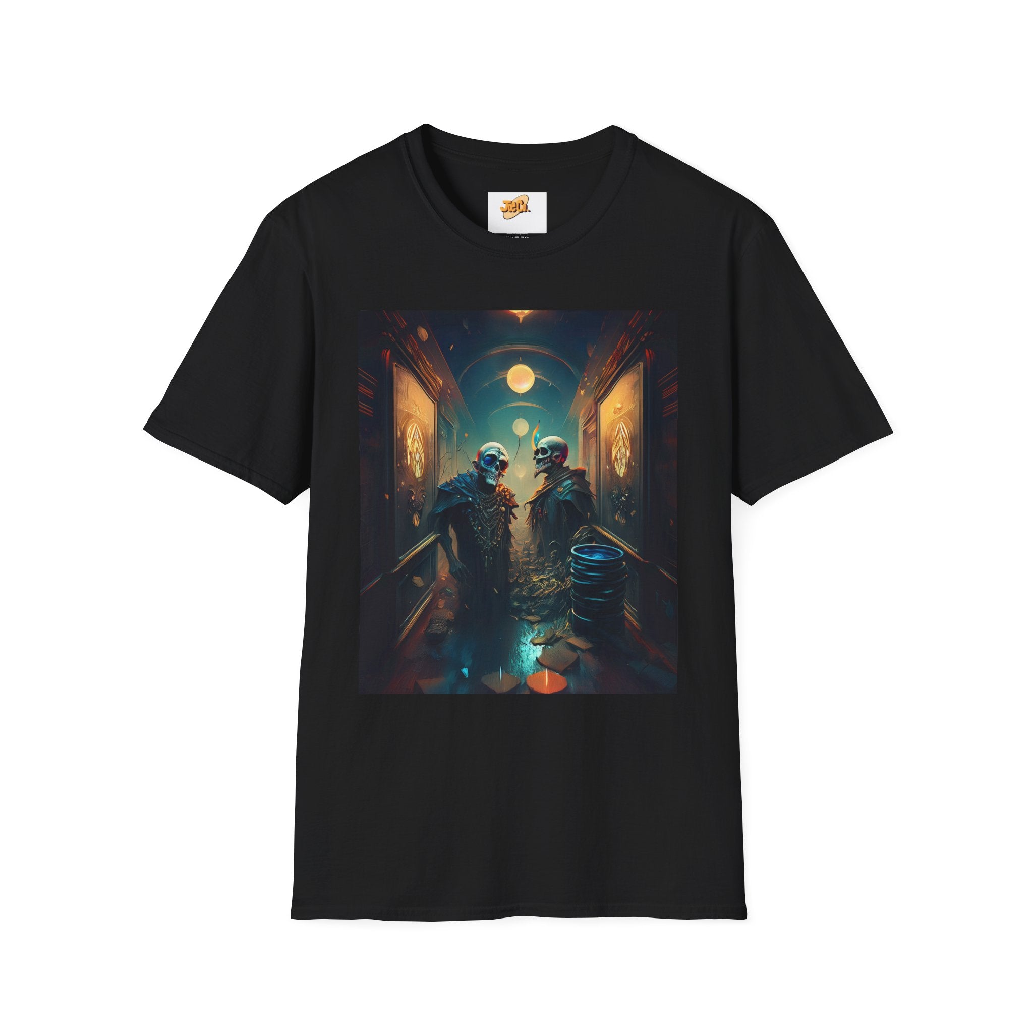 Cyberpunk Alley T-Shirt — Neon Futuristic Street Scene