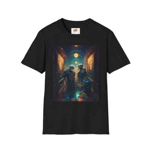 Cyberpunk Alley T-Shirt — Neon Futuristic Street Scene