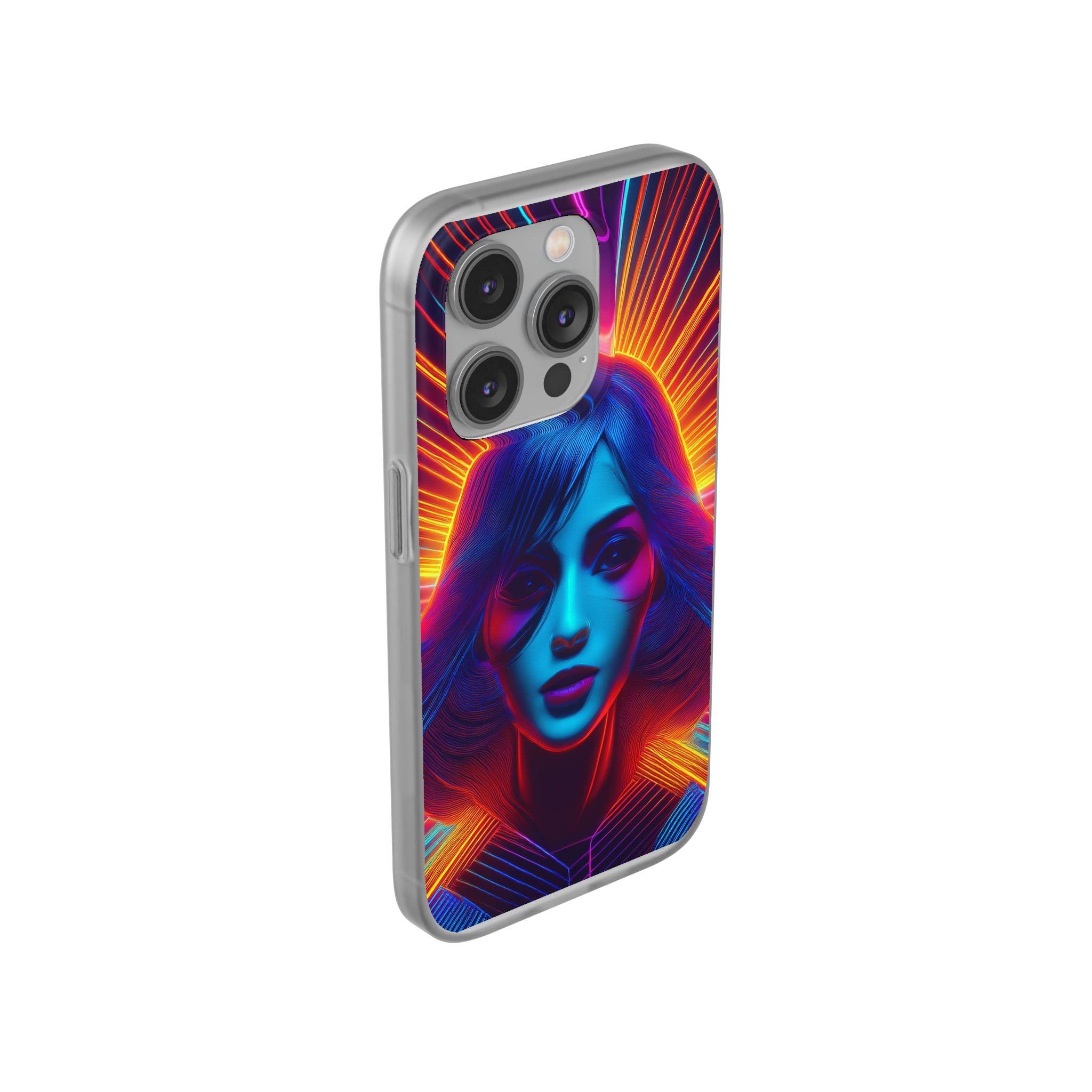Phone Case — Neon Retro Portrait Mandala