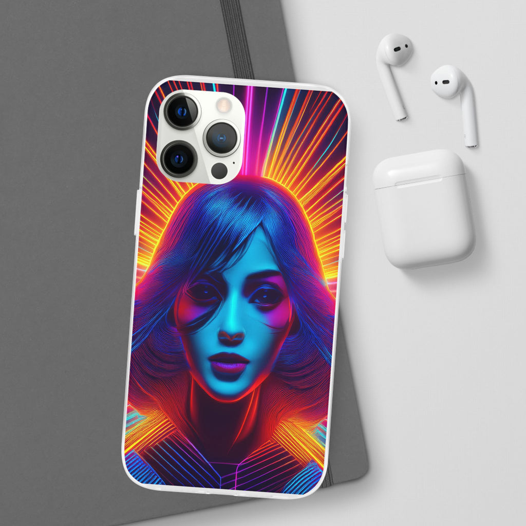 Phone Case — Neon Retro Portrait Mandala