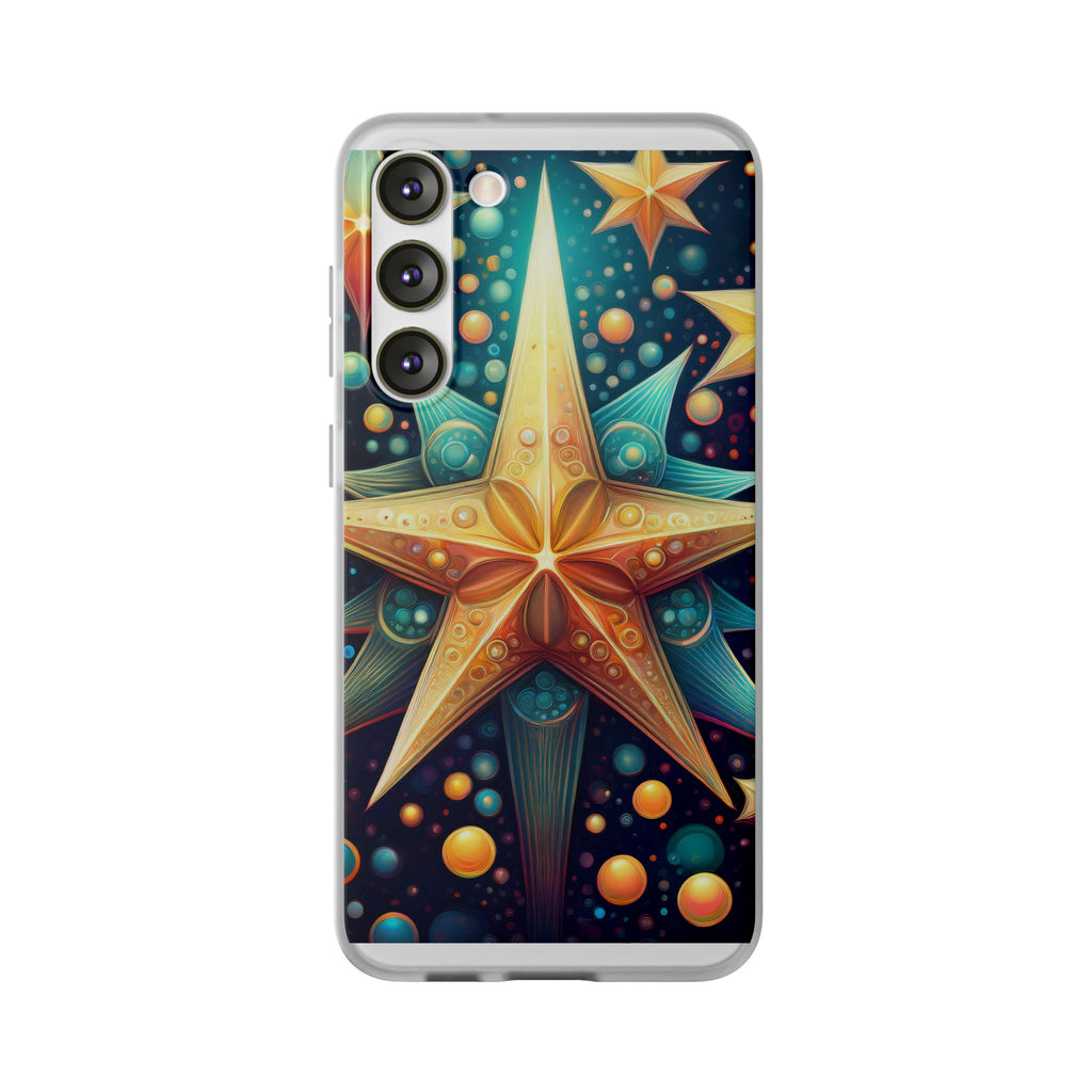 Starburst Galaxy Phone Case — Colorful Cosmic Star Design Flexible Case