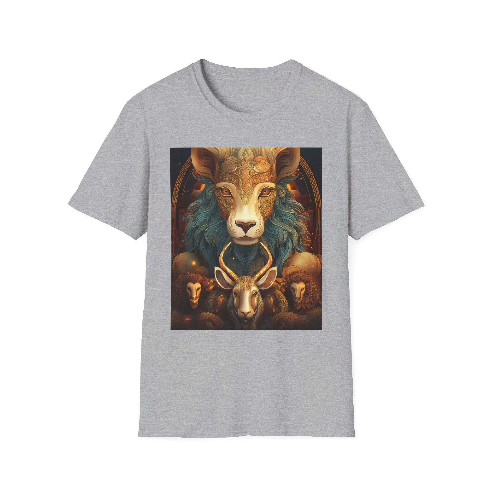 Mystic Ram & Herd Art T-Shirt — Zodiac Capricorn Goat Graphic Tee