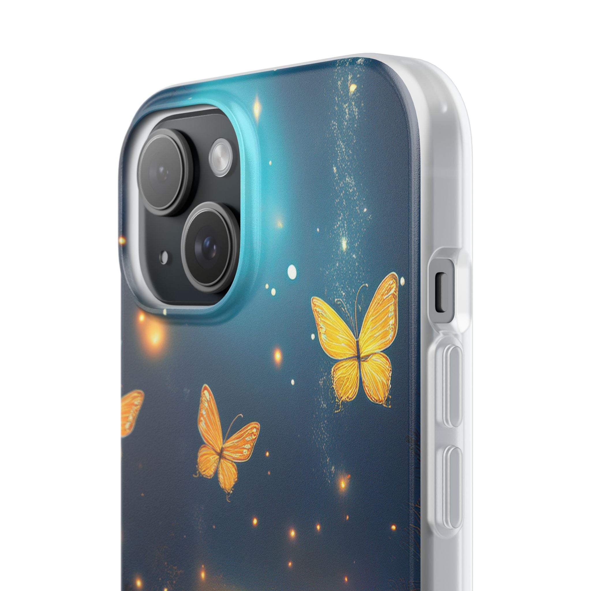 Butterfly Night Sky Phone Case – Glowing Firefly Fantasy for iPhone