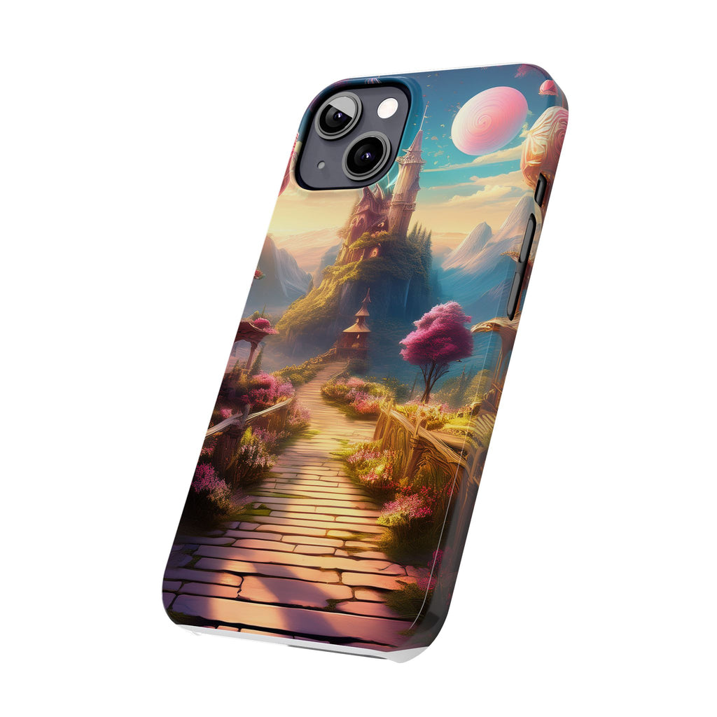 Slim Phone Case — Fantasy Castle Path Scenic iPhone Case