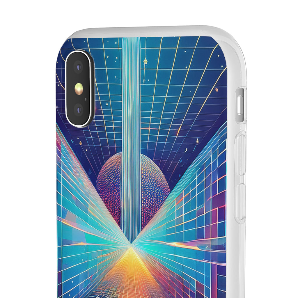 Retro Wave Phone Case — Neon Grid Sci‑Fi iPhone Cover