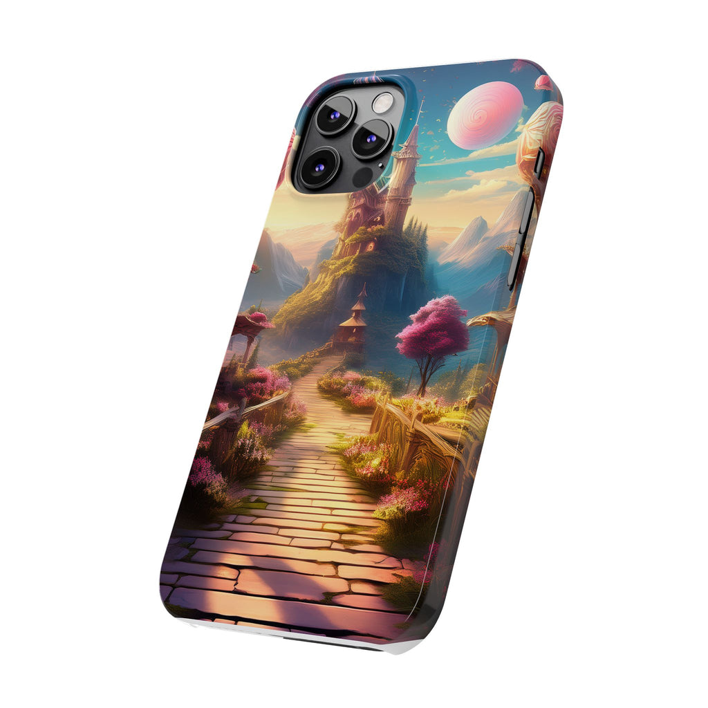 Slim Phone Case — Fantasy Castle Path Scenic iPhone Case