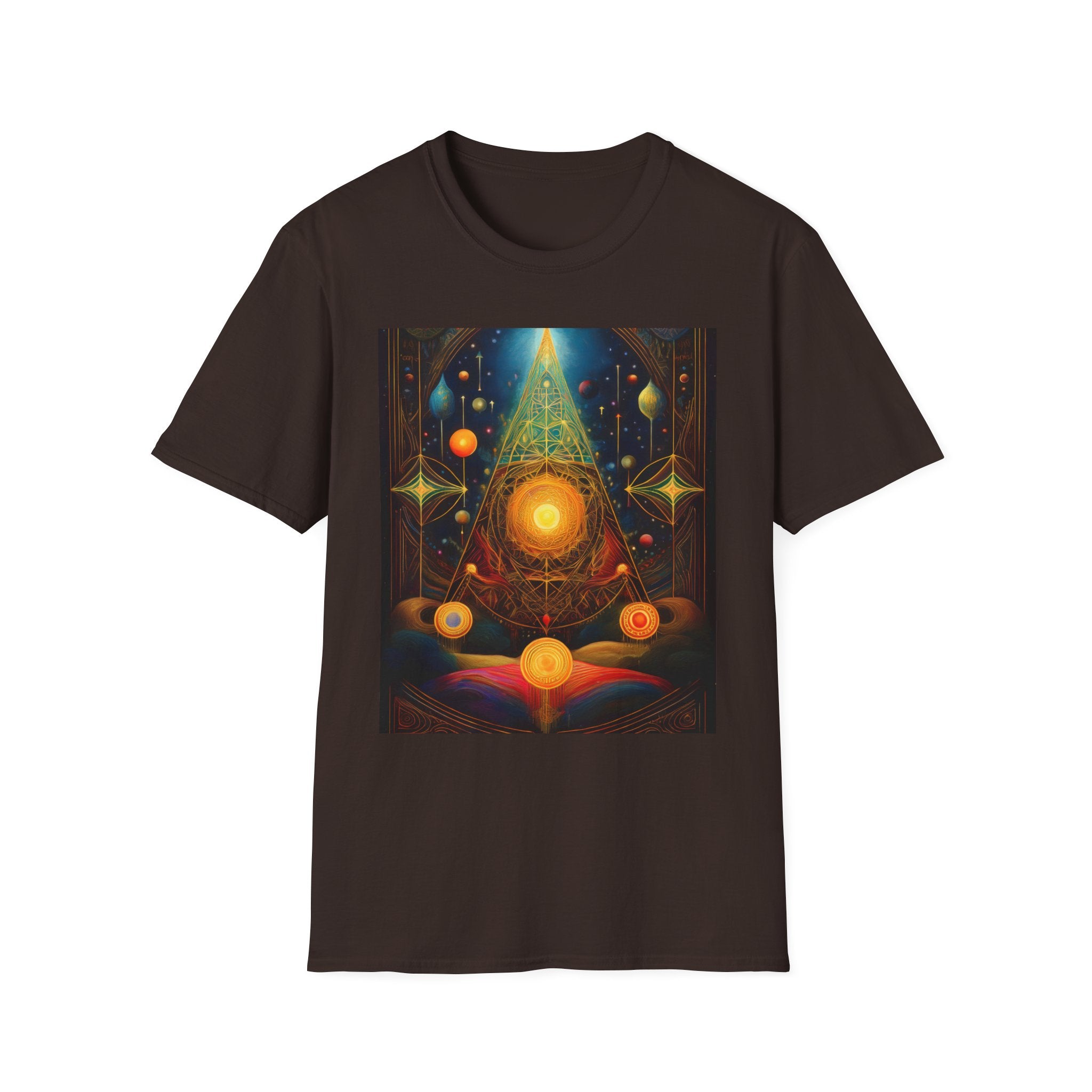 Mystic Sun Pyramid Graphic T-Shirt